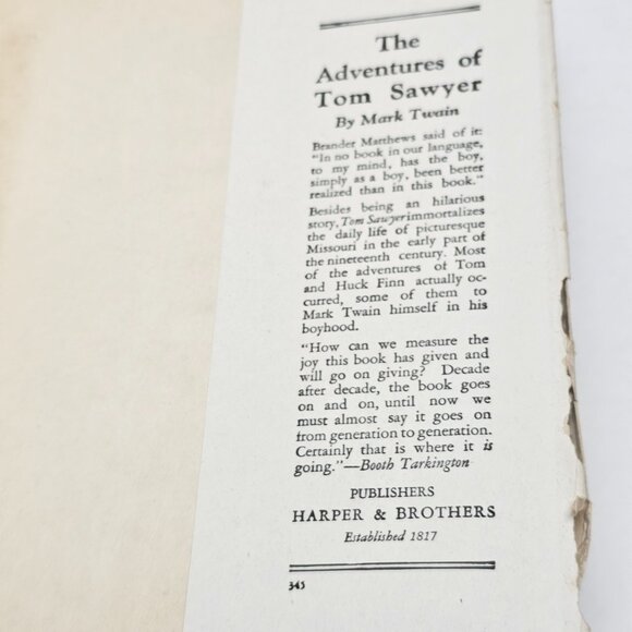 Vintage 20s 1917 Life on the Mississippi Mark Twain Hardcover Book Rare Gift - Picture 8 of 10
